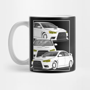 Mitsubishi Lancer Evolution X Fragment Mug